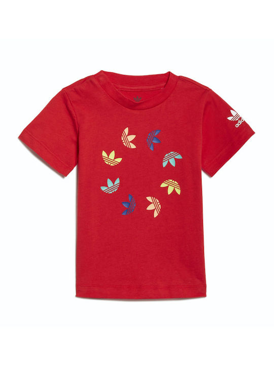 adidas Kids Set with Red Shorts 2 Pieces