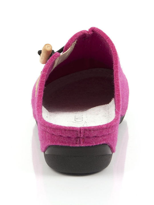 Anatomice Din Piele Papuci de Damă Fuchsia