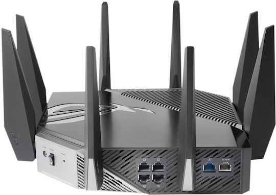 Asus ROG Rapture GT-AXE11000 Drahtlos Router Wi-Fi 6 mit 4 Anschlüssen Gigabit Ethernet
