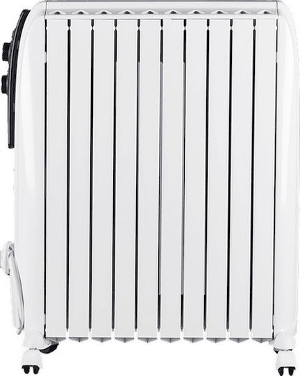 De'Longhi Dragon 4 TRD4 1025 0110612302 Oil Filled Radiator with 10 Fins 2500W