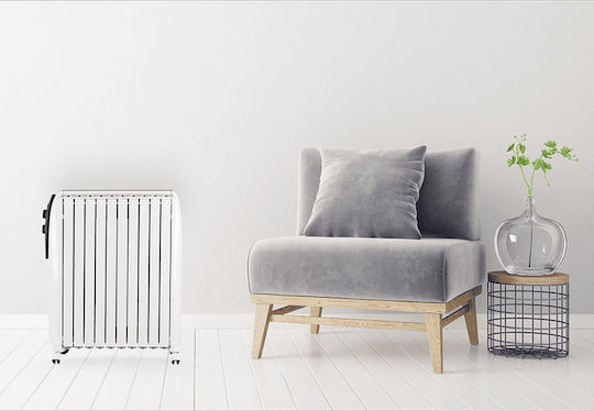 De'Longhi Dragon 4 TRD4 1025 0110612302 Oil Filled Radiator with 10 Fins 2500W