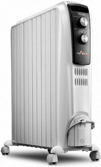De'Longhi Dragon 4 TRD4 0820 0110612301 Oil Filled Radiator with 8 Fins 2000W