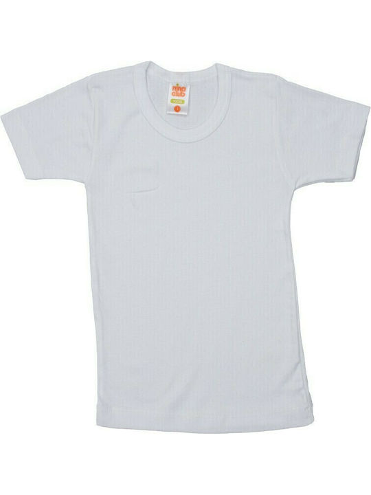 Nina Club Kids Short-Sleeved Undershirt White