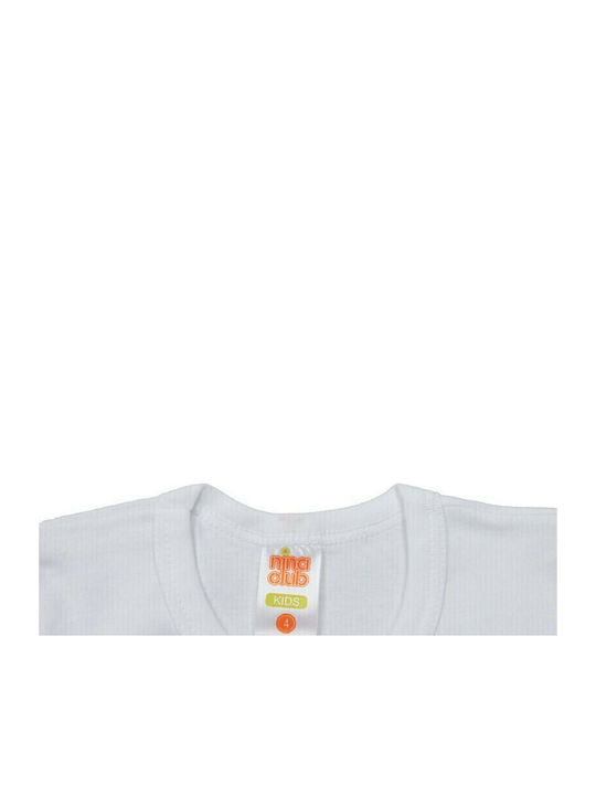 Nina Club Kids Short-Sleeved Undershirt White