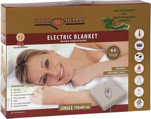 Chios Hellas Sleep Warm Waschbar Weiß 60W 80x150cm