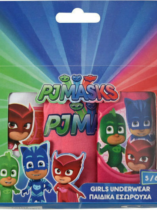 Disney PJ Masks Παιδικό Σετ με Βρακάκια Πολύχρωμα 3τμχ