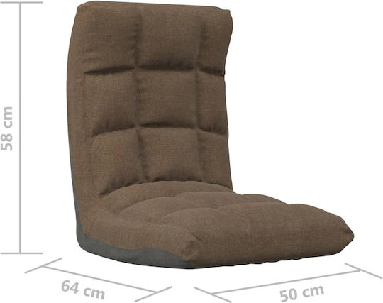 Multifunctional Bean Bag Chair Waterproof Brown 50x64x58cm