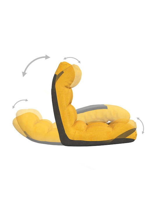 Multifunctional Bean Bag Chair Waterproof Mustard 50x64x58cm