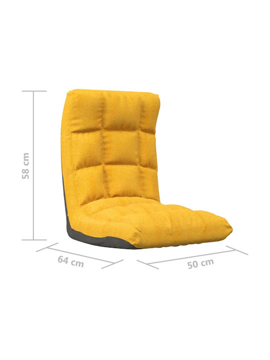 Multifunctional Bean Bag Chair Waterproof Mustard 50x64x58cm