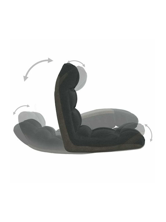 Multifunctional Bean Bag Chair Waterproof Black 50x64x58cm
