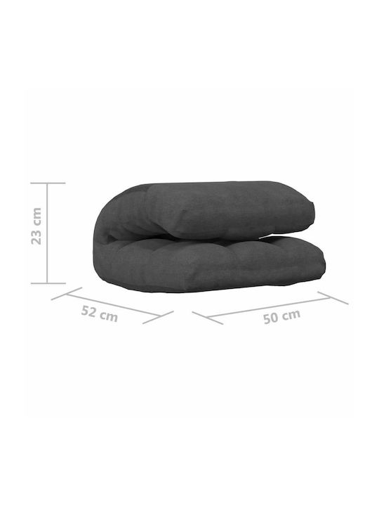 Multifunctional Bean Bag Chair Waterproof Dark Gray 50x54x58cm