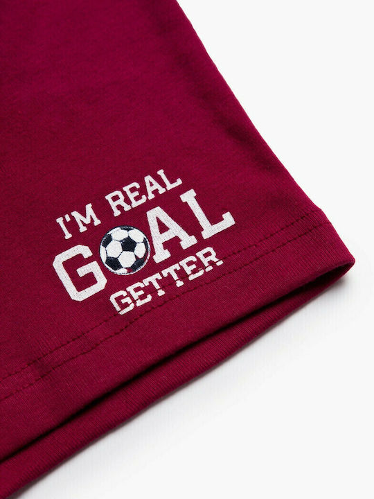Minerva Goal Kids' Boxer Burgundy