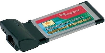 Syba ExpressCard în Ethernet Gigabit Ethernet 34mm