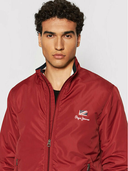 Theodore Jacket Bomber Burgundy