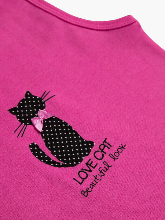 Minerva Love Cats Παιδικό Φανελάκι Αμάνικο