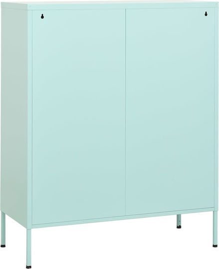 Metal Office Cabinet Mint 80x35x101.5cm