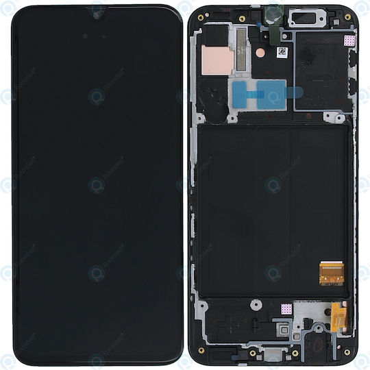 Samsung Οθόνη με Μηχανισμό Αφής και Πλαίσιο για Galaxy A40 (Μαύρο)