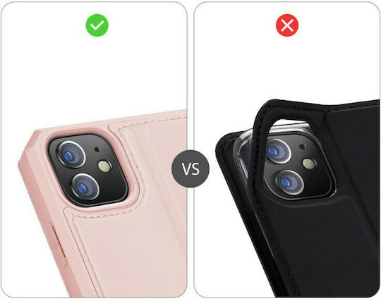 Dux Ducis Skin Pro Книга Изкуствена кожа Розов (iPhone 12 / 12 Pro)