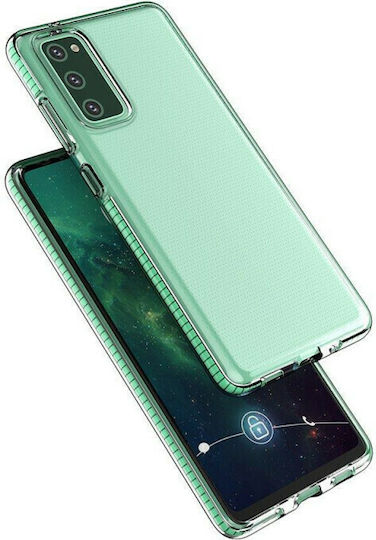 Hurtel Spring Umschlag Rückseite Silikon 1mm Türkis (Galaxy A12)