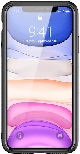 Dux Ducis Yolo Elegant Umschlag Rückseite Synthetisches Leder Schwarz (iPhone 12 mini)