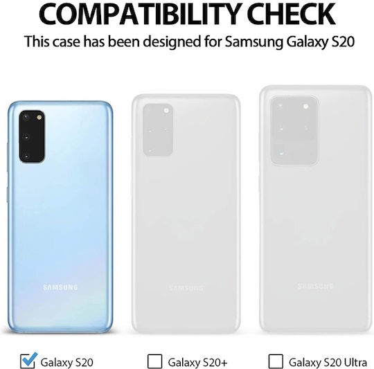 Crong Color Premium Back Cover Σιλικόνης Κόκκινο (Galaxy S20)