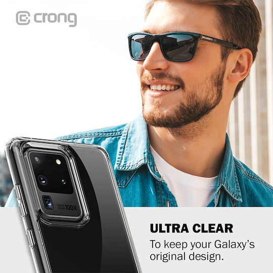 Crong Crystal Shield Back Cover Σιλικόνης Διάφανο (Galaxy S20 Ultra)