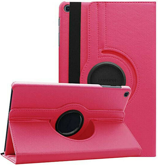 Flip Cover Δερμάτινη Περιστρεφόμενη Ροζ (Galaxy Tab A 10.1 2019)