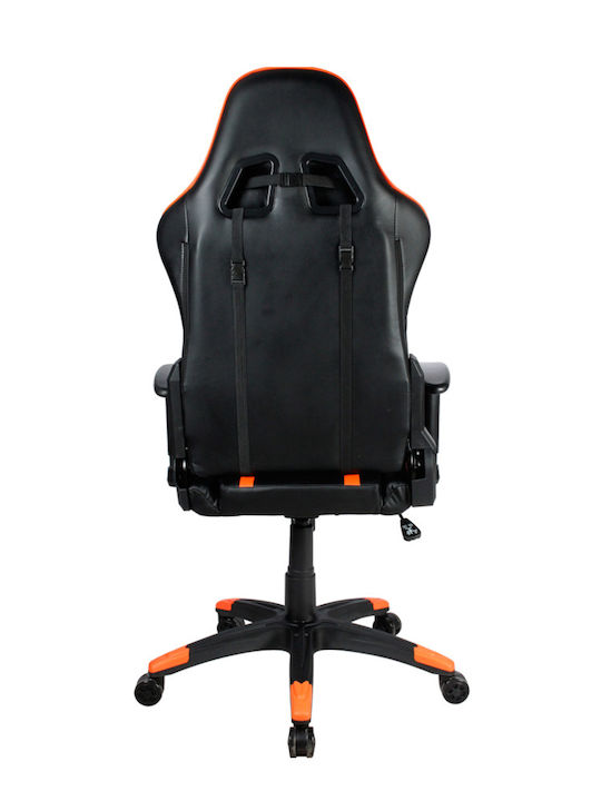 Canyon Fobos GС-3 Καρέκλα Gaming Δερματίνης με Ρυθμιζόμενα Μπράτσα Πορτοκαλί