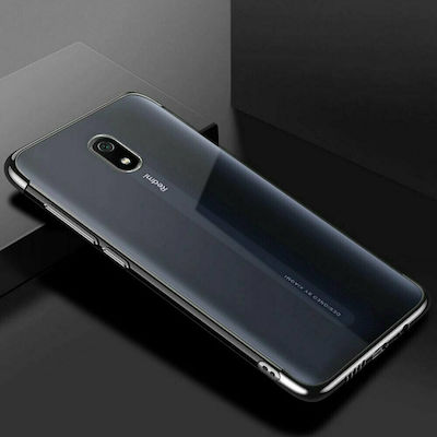 Hurtel Electroplating Silicone Back Cover Black (Redmi 8A)