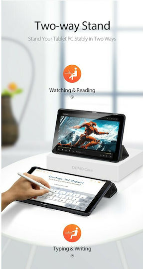 Dux Ducis Domo Flip Cover Neagră (MatePad T8 8.0)