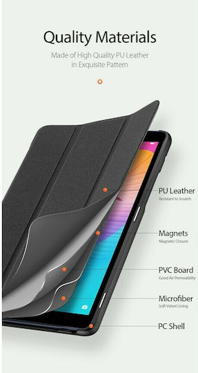 Dux Ducis Domo Flip Cover Neagră (MatePad T8 8.0)