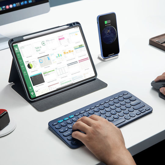 tomtoc Vertical Tri-Case Flip Cover Μαύρη (iPad Air 2020/2022)