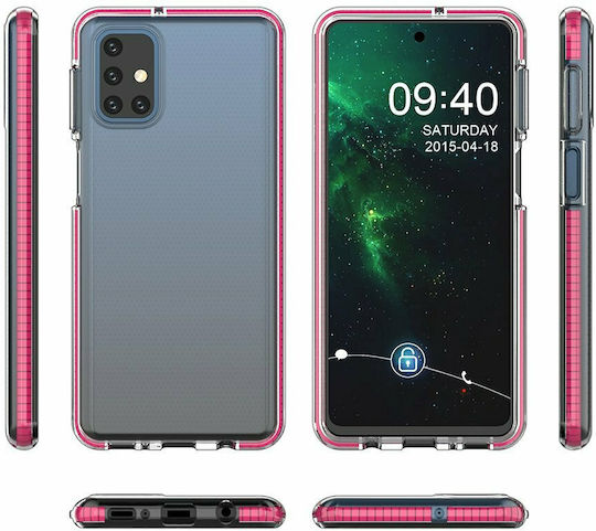 Hurtel Spring Back Cover Σιλικόνης 1mm Φούξια (Galaxy M31s)