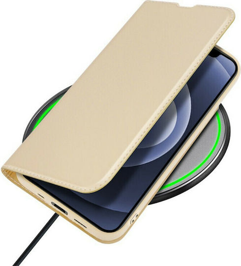 Dux Ducis Skin Pro Book Δερματίνης Χρυσό (iPhone 13 mini)