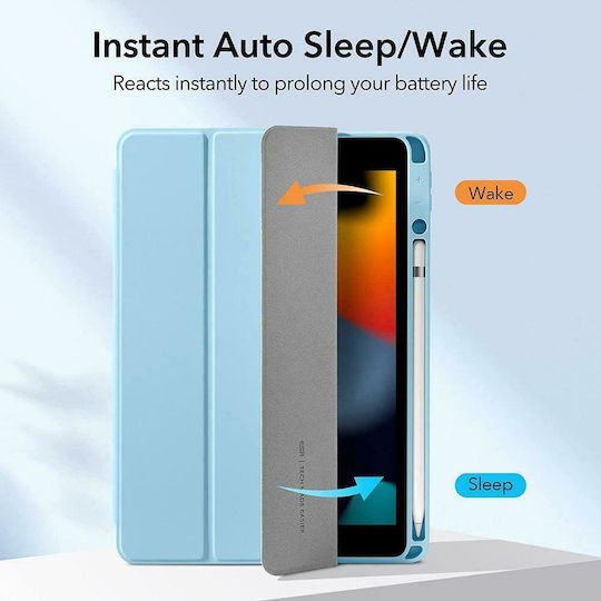 ESR Rebound Hybrid Flip Cover Frosted Blue (iPad 2019/2020/2021 10.2'')