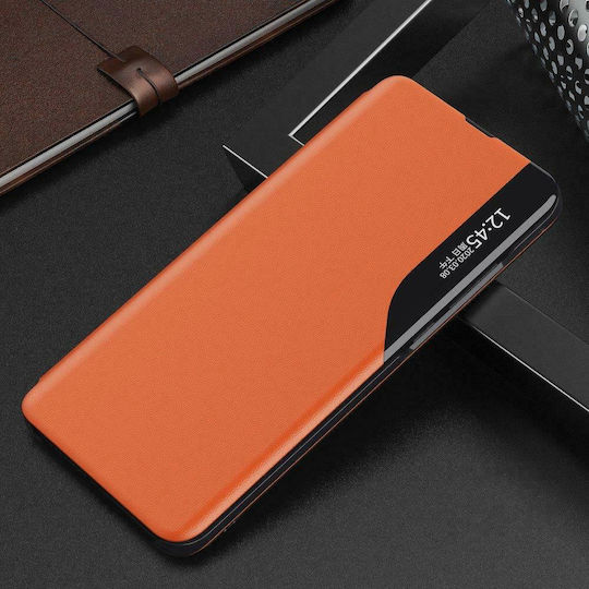 Hurtel Eco Leather View Book Piele artificială Portocaliu (Huawei P40)