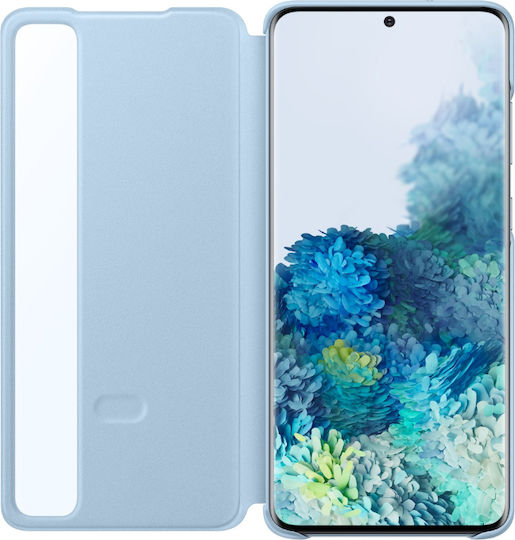 Samsung Clear View Cover Book Δερματίνης / Πλαστικό Γαλάζιο (Galaxy S20+)