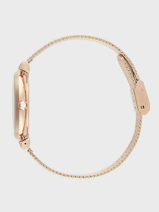 Emporio Armani Gianni T Bar Women's Watch with Pink Gold Metal Bracelet