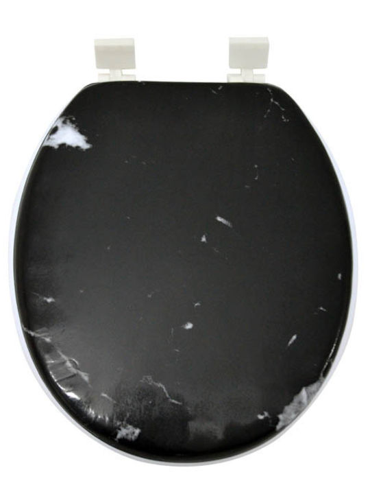 Ankor Plastic Toilet Seat Black 39cm