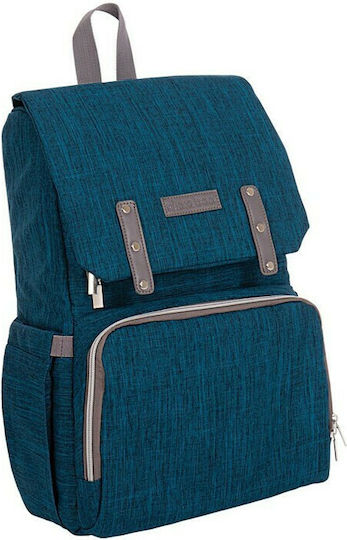 Kikka Boo Τσάντα-Αλλαξιέρα Πλάτης Caira Blue 42x30εκ.