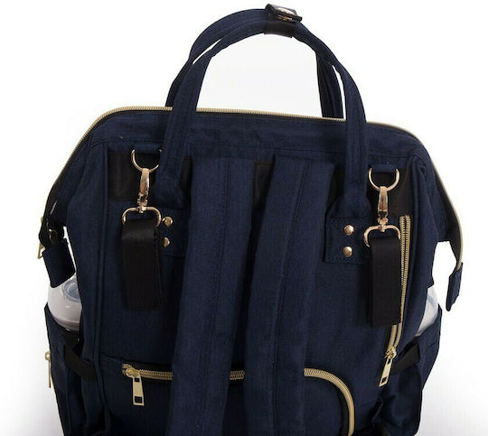 Kikka Boo Τσάντα-Αλλαξιέρα Πλάτης Siena Navy 27x21x42εκ.