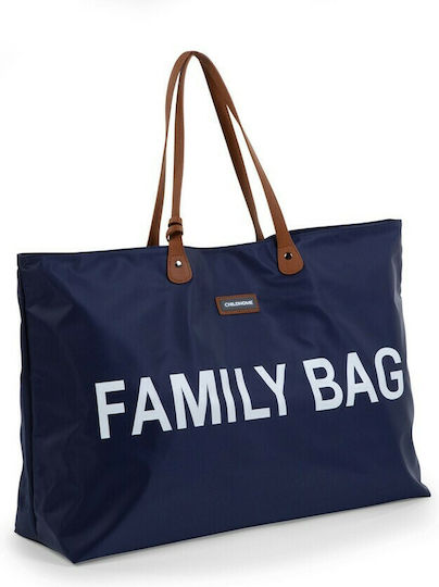 Childhome Shoulder/Hand Diaper Bag Family Navy Blue 55x18x40cm.