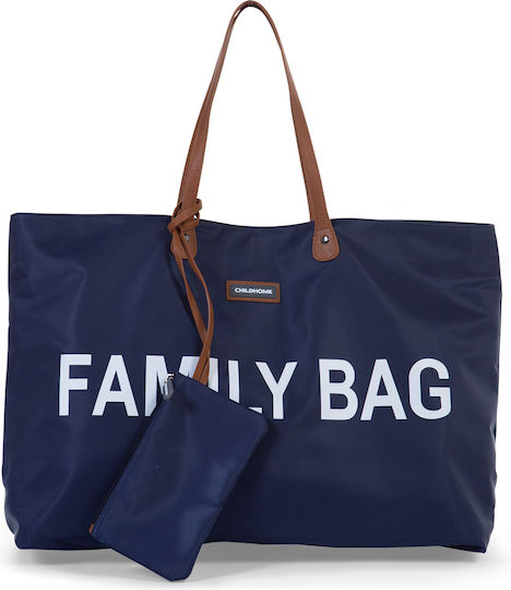 Childhome Shoulder/Hand Diaper Bag Family Navy Blue 55x18x40cm.