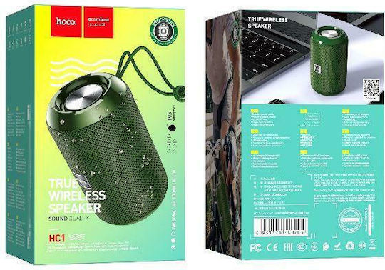 Hoco Trendy Sound Ηχείο Bluetooth 5W με Ραδιόφωνο και Διάρκεια Μπαταρίας έως 4 ώρες Σκούρο Πράσινο