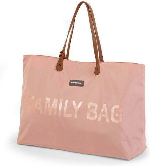 Childhome Shoulder/Hand Diaper Bag Family BR74496 Pink 55x18x40cm.