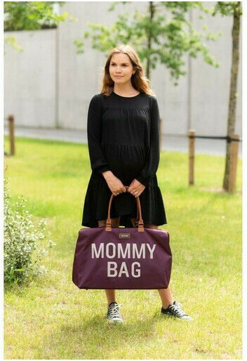 Childhome Τσάντα Μαιευτηρίου Ώμου/Χειρός Mommy Aubergine 55x30x40εκ.