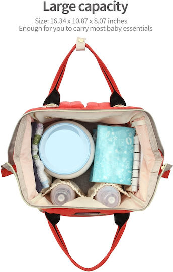 Τσάντα-Αλλαξιέρα Πλάτης Gabesy Bolsa Orange 27x21x42εκ.