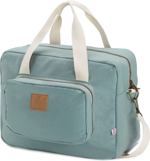 My Bag's Diaper Handbag Happy Family Aqua Marine 39x15x29cm
