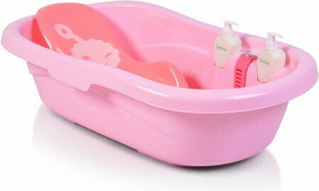 Cangaroo Baby Bath Santorini with Thermometer Pink