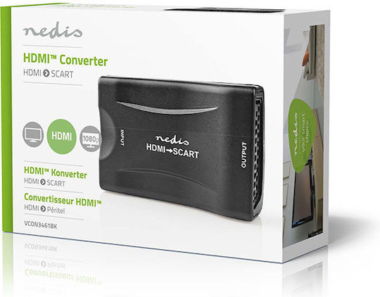 Nedis VCON3461BK HDMI Converter Female To Scart Female